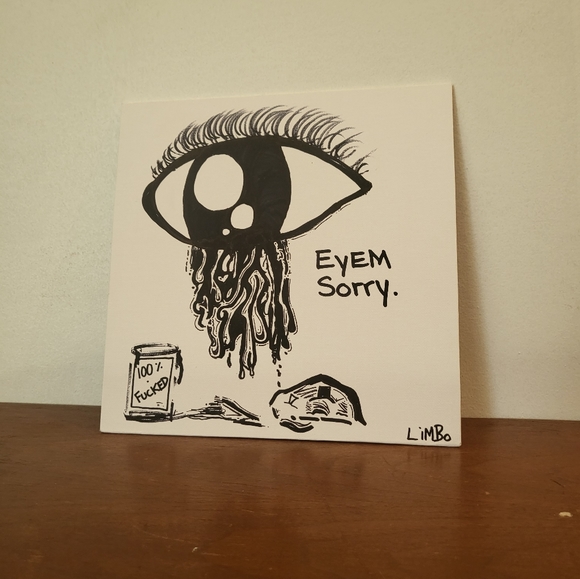 Black Marker Sketch | Eyedeas | LiMBo | 9x9 Canvas - Picture 7 of 7